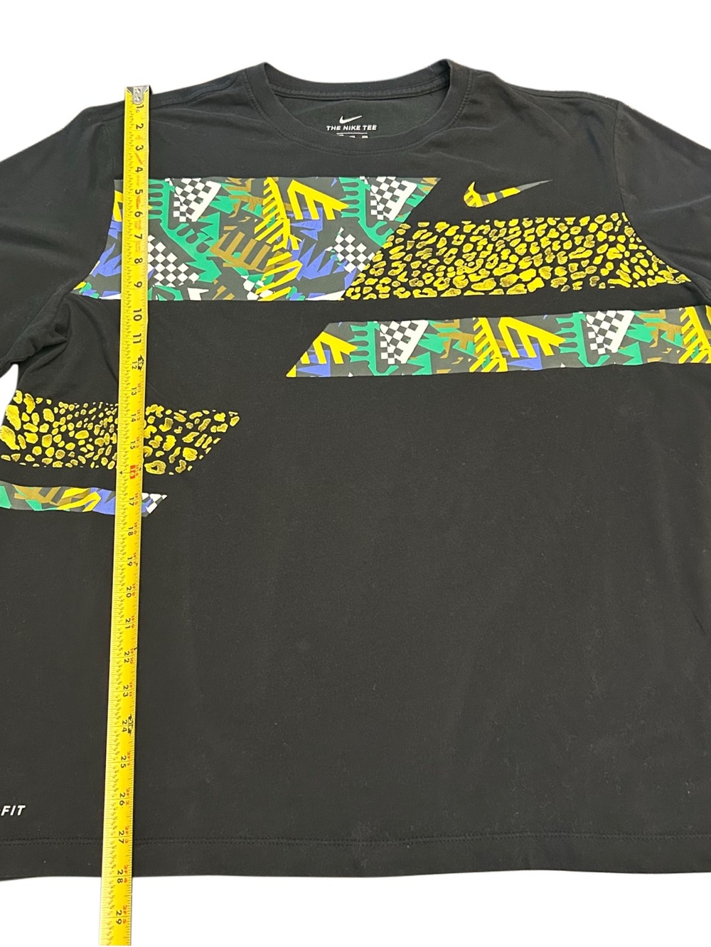 Nike Men's XXL DriFit Jungle Print Black Short Sleeve T-Shirt Graphic Print - Picture 5 of 9